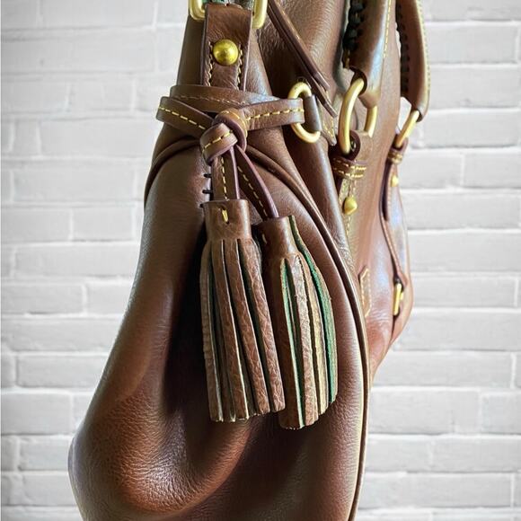 Dooney & Bourke Florentine Large Satchel in Chestnut - Picture 4 of 17